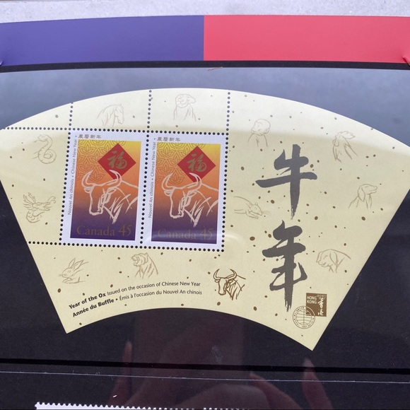 Stamps: 1997 Year of the Ox, Canada, China & HK - Picture 3 of 6